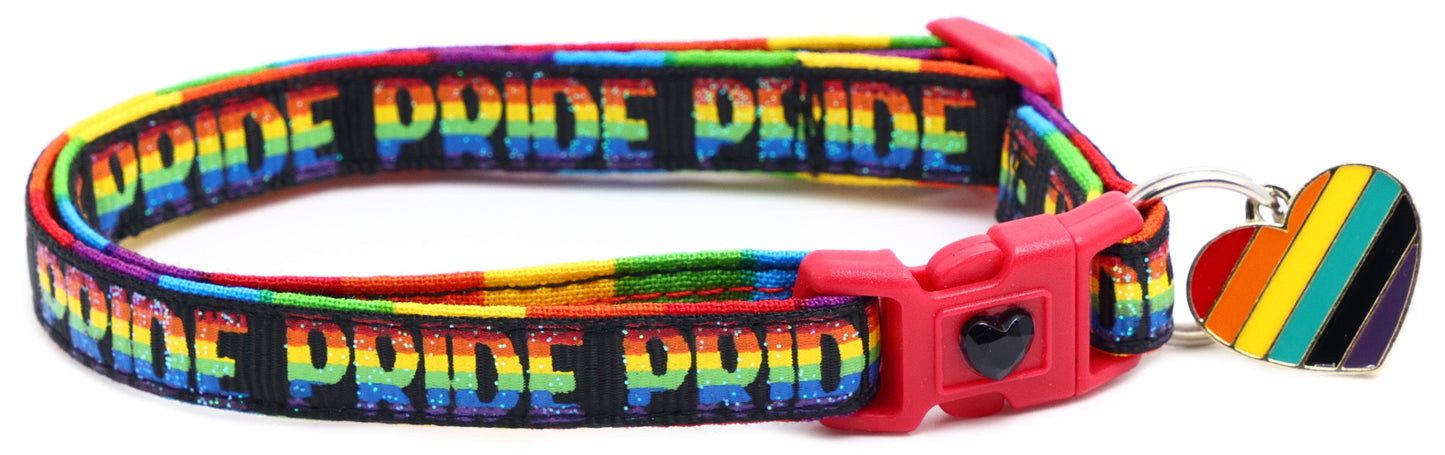 Pride Rainbow Breakaway Cat Collar-2