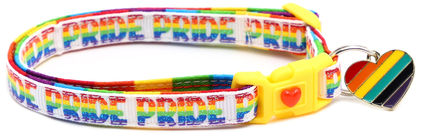 Pride Rainbow Breakaway Cat Collar-8