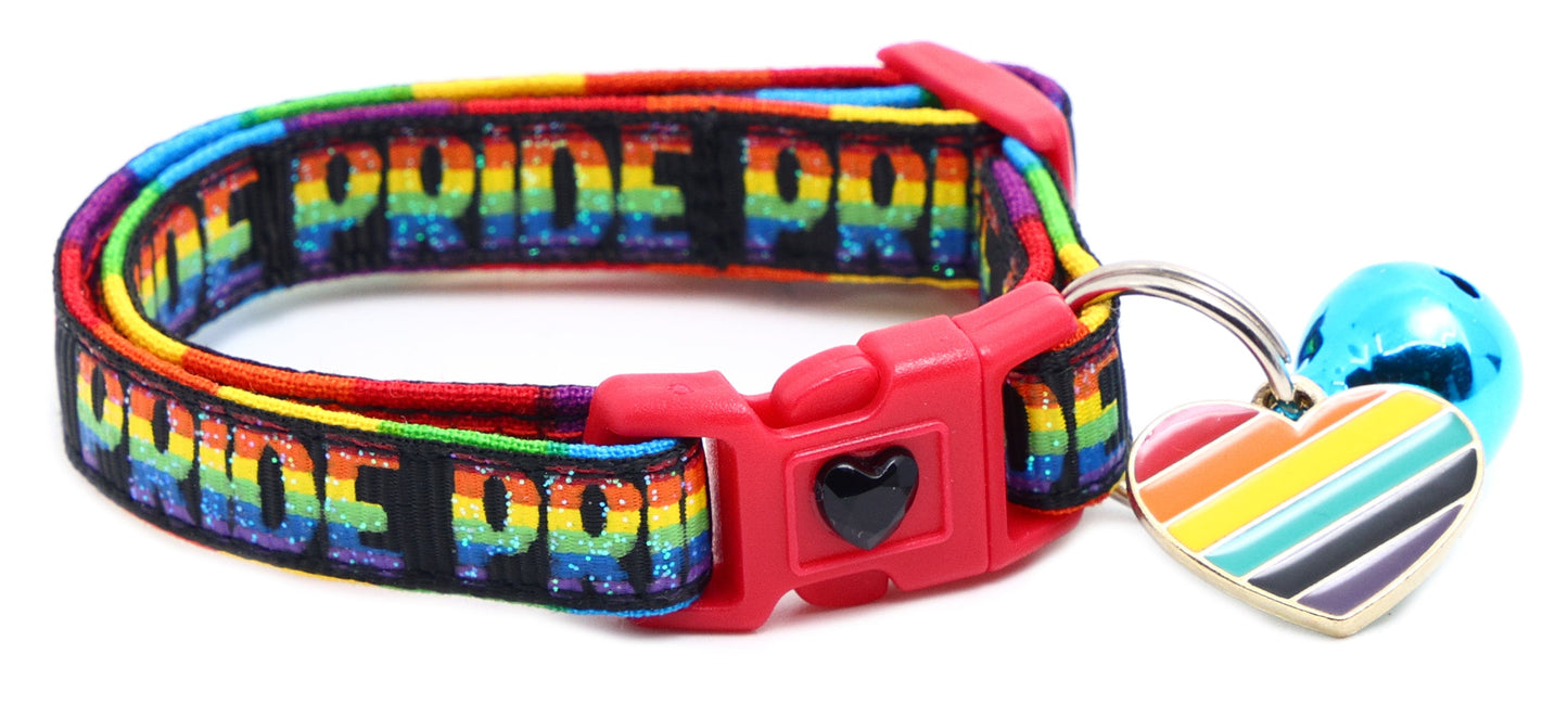 Pride Rainbow Breakaway Cat Collar-13