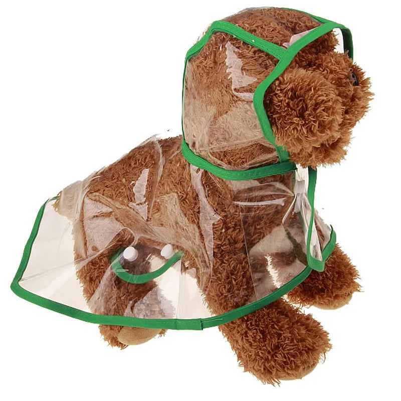 Waterproof Dog Clothes Raincoat Transparent Rain Coat Pet Dog Clothes Raincoat Clothes For Small Dogs Chihuahua Clothing 15S1