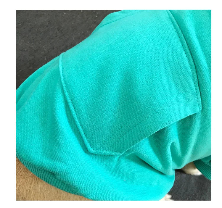 Dog Oodie Dog Clothes Pet The New Parent-child Wear Hooded Spring and Autumn Three Colors Seven Sizes Pure Cotton