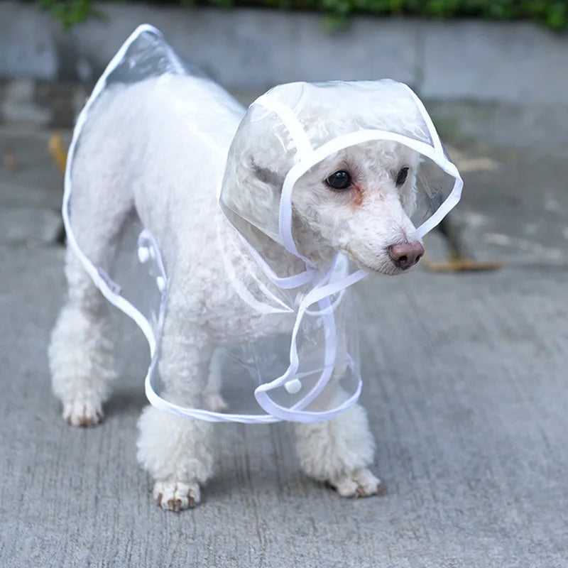 Waterproof Dog Clothes Raincoat Transparent Rain Coat Pet Dog Clothes Raincoat Clothes For Small Dogs Chihuahua Clothing 15S1