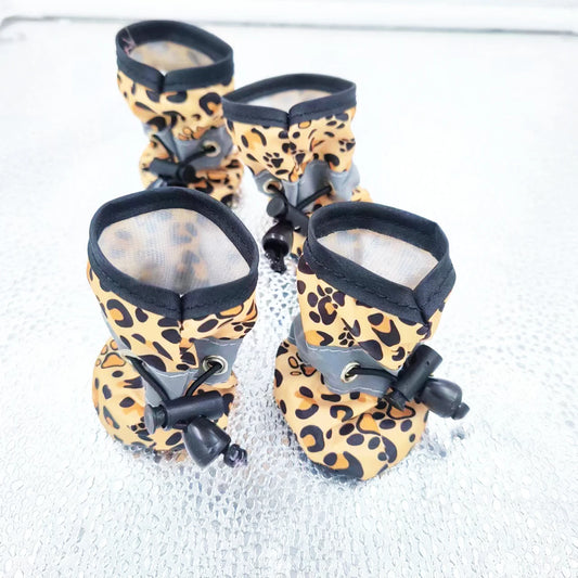 Dog Shoes for Small Medium Dogs Waterproof Adjustable Sneaker Puppy Anti Slip Reflective Boots Chihuahua French Bulldog Supplies