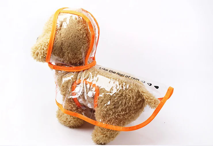 Waterproof Dog Clothes Raincoat Transparent Rain Coat Pet Dog Clothes Raincoat Clothes For Small Dogs Chihuahua Clothing 15S1