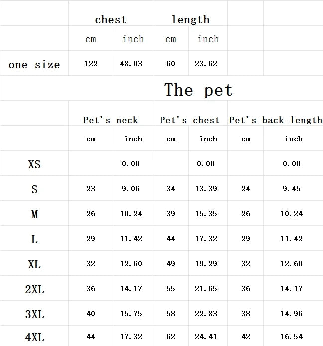 Dog Oodie Dog Clothes Pet The New Parent-child Wear Hooded Spring and Autumn Three Colors Seven Sizes Pure Cotton