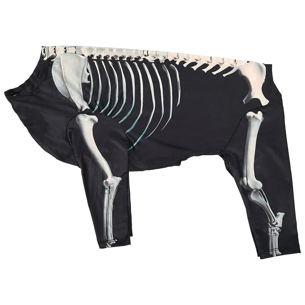 Dogs Skeleton Pattern Clothes Dog Halloween Cosplay Costume Halloween Bone Hoody Sweater Large Dog Jumpsuit Suit S-XXXL