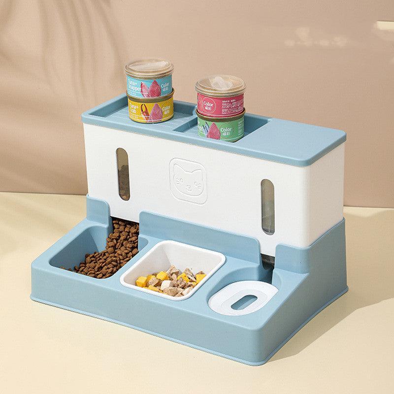 Automatic Pet Feeder With Continuous Water Refilling-0