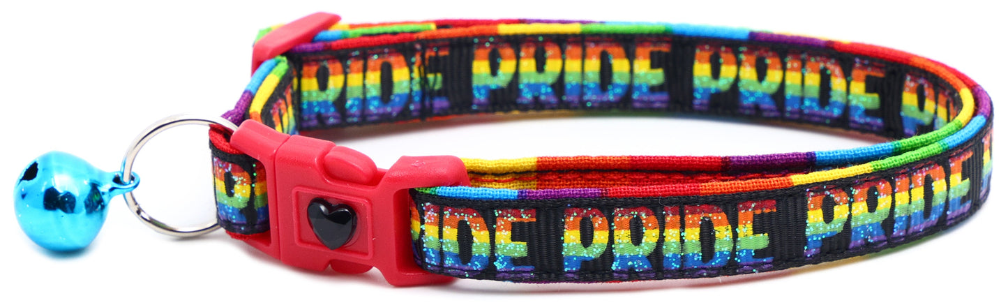 Pride Rainbow Breakaway Cat Collar-1
