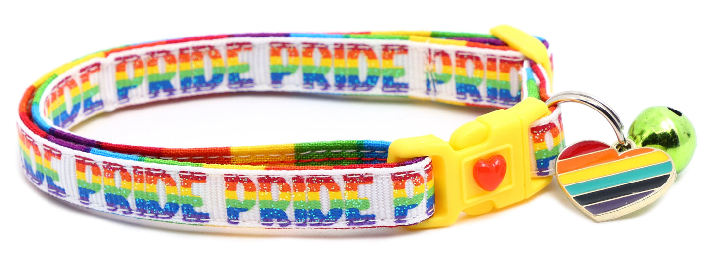 Pride Rainbow Breakaway Cat Collar-12