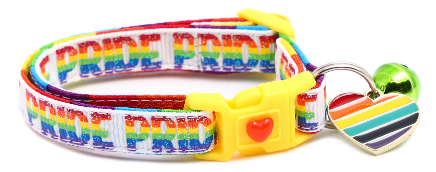 Pride Rainbow Breakaway Cat Collar-14