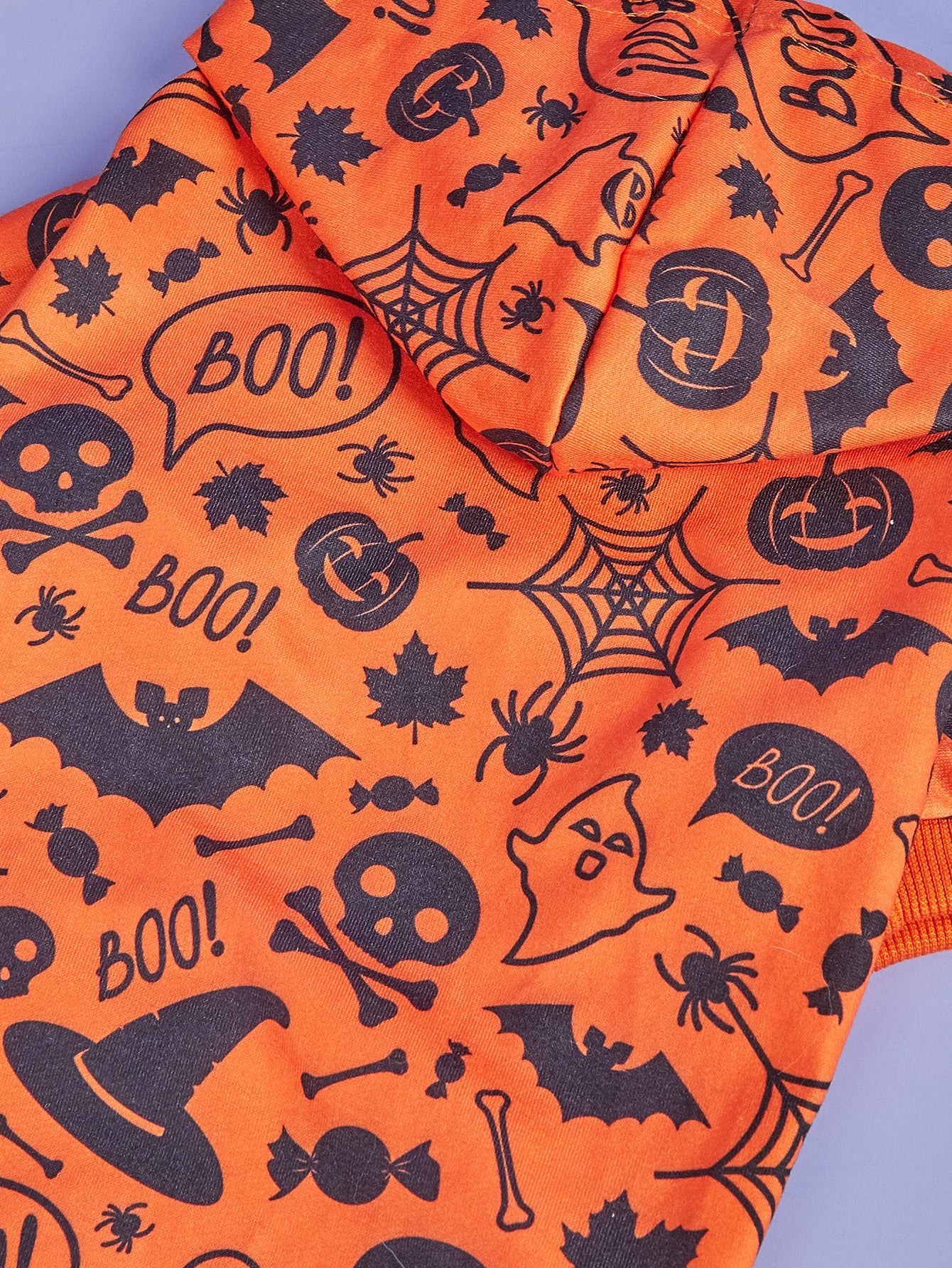 Dog Halloween Costume, Holiday Dog Clothes for Small Dogs , Funny Pet Pumpkin Spider Hoodie, Cat Bone Outfit