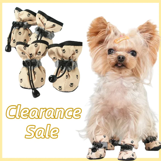 Summer Dog Shoes Soft Anti-slip For Small Medium Dogs Cute Waterproof Adjustable Puppy Footwear Chihuahua Yorkshire Pug Supplies