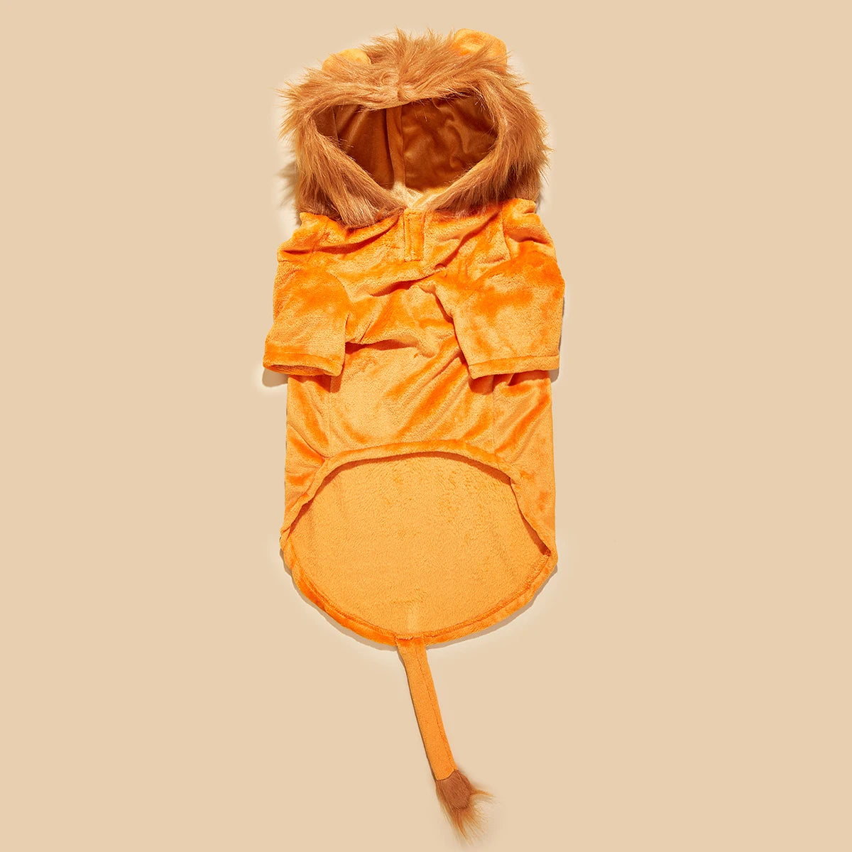 The Lion King Dog Halloween Costume Pet Lion Hoodie for Small Dogs ( Orange)