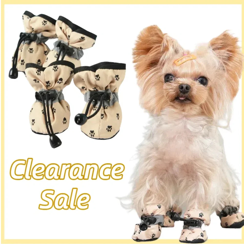 Summer Dog Shoes Soft Anti-slip For Small Medium Dogs Cute Waterproof Adjustable Puppy Footwear Chihuahua Yorkshire Pug Supplies