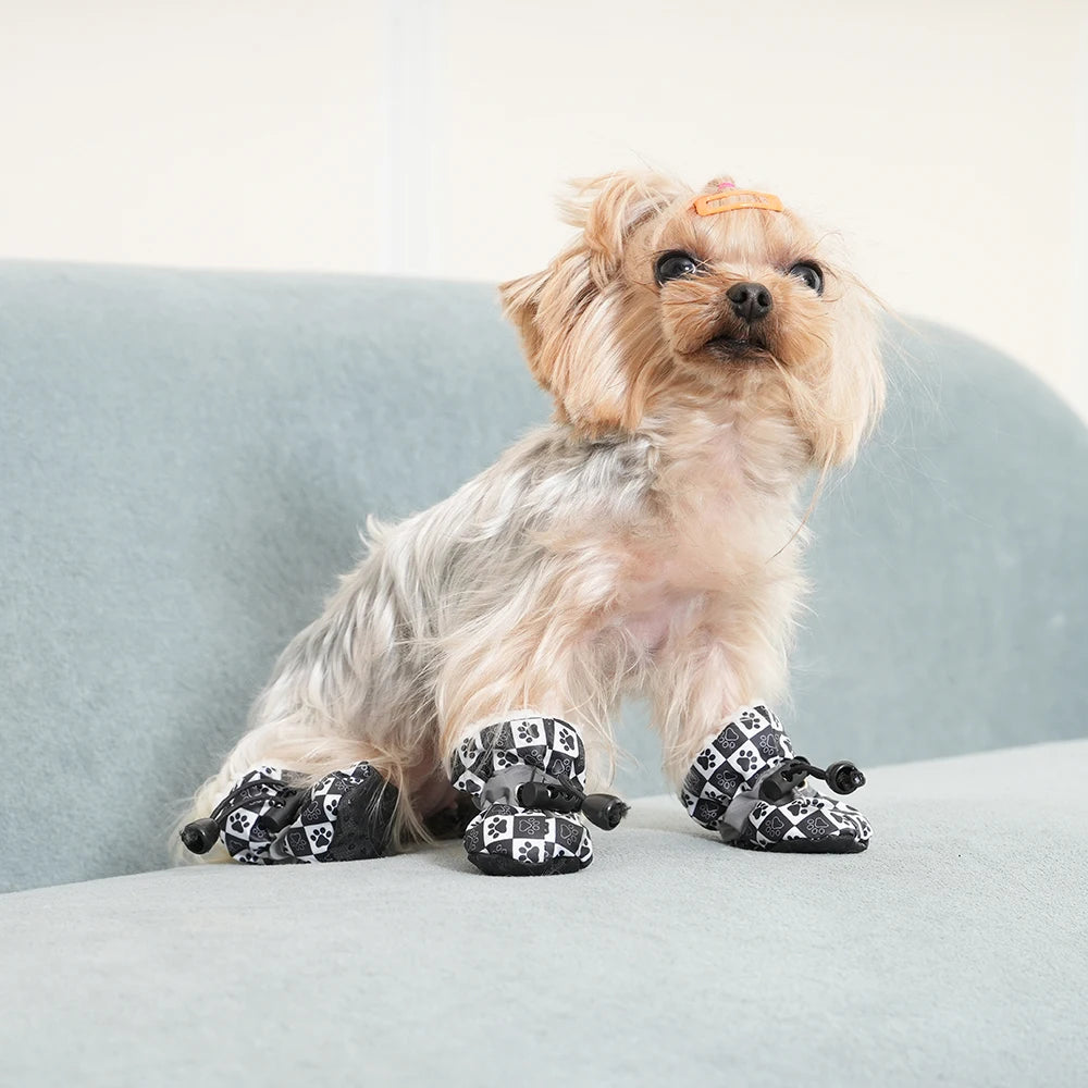 Summer Dog Shoes Soft Anti-slip For Small Medium Dogs Cute Waterproof Adjustable Puppy Footwear Chihuahua Yorkshire Pug Supplies