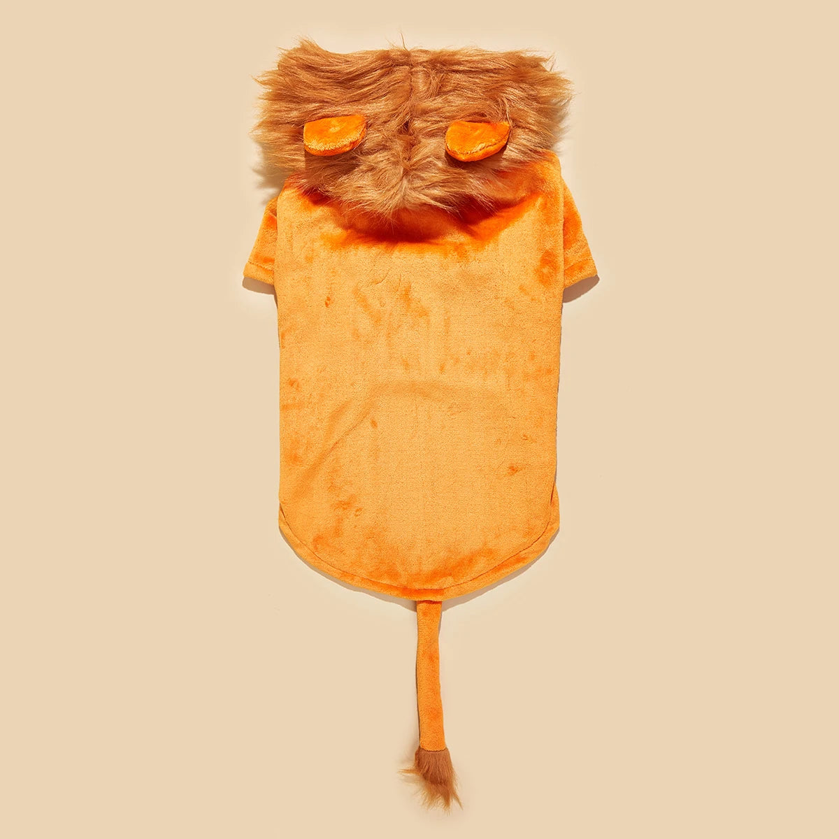 The Lion King Dog Halloween Costume Pet Lion Hoodie for Small Dogs ( Orange)