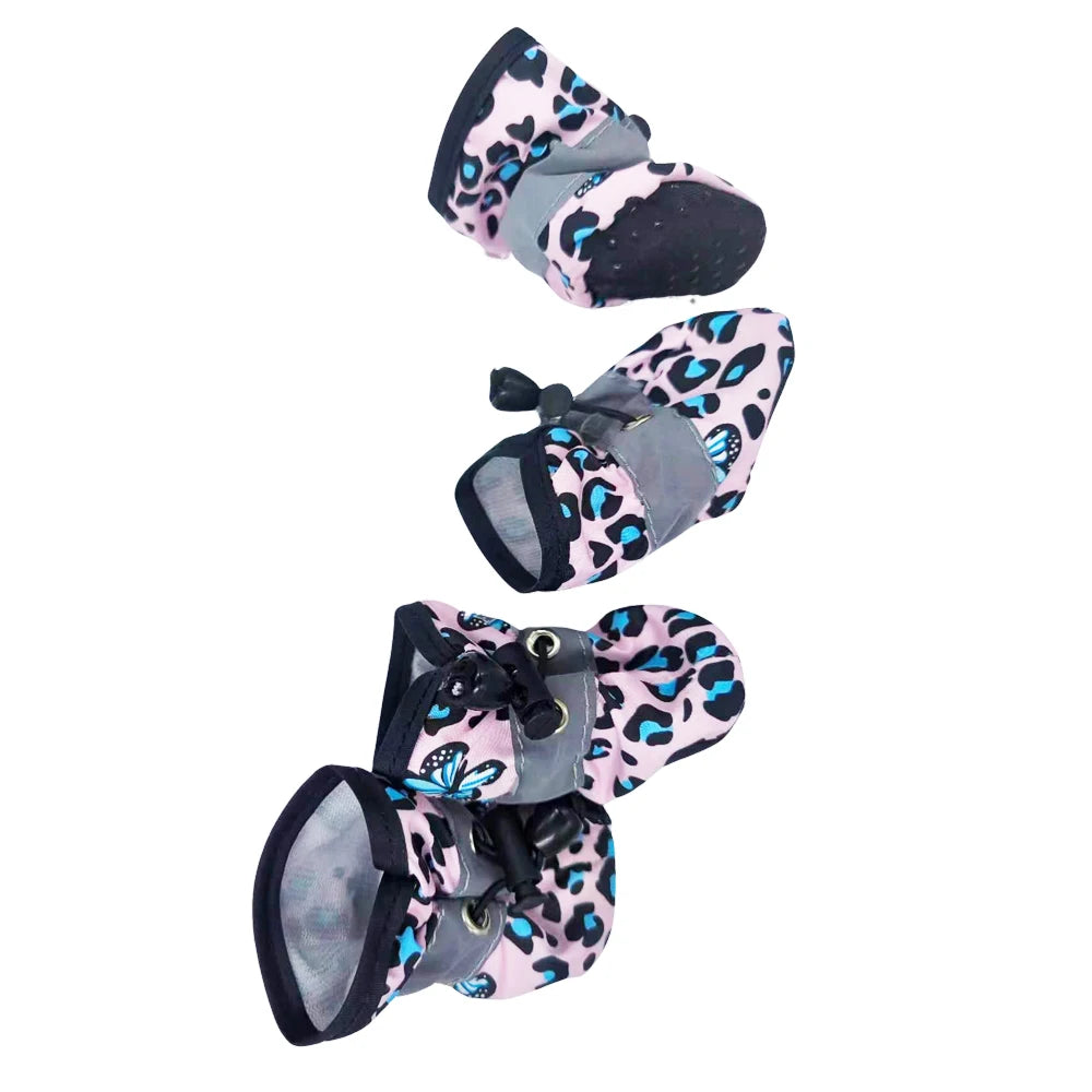 Dog Shoes for Small Medium Dogs Waterproof Adjustable Sneaker Puppy Anti Slip Reflective Boots Chihuahua French Bulldog Supplies