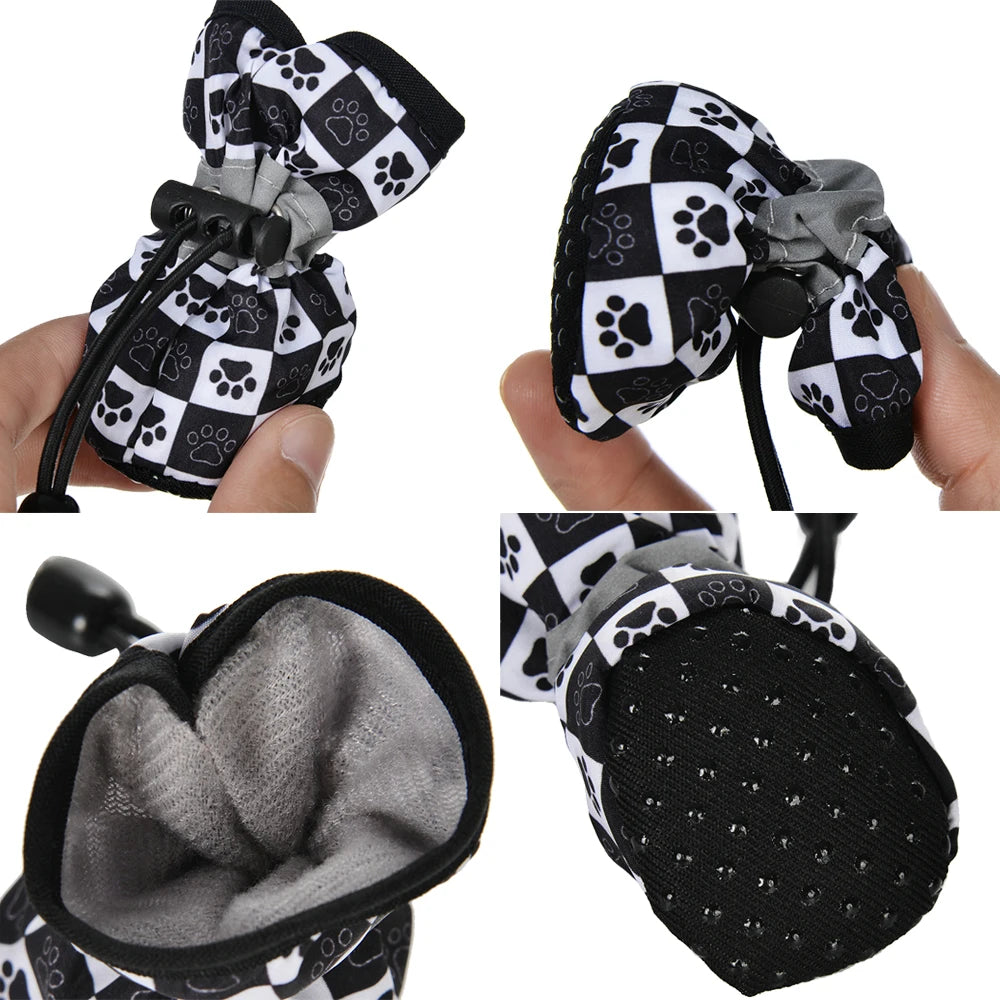 Summer Dog Shoes Soft Anti-slip For Small Medium Dogs Cute Waterproof Adjustable Puppy Footwear Chihuahua Yorkshire Pug Supplies